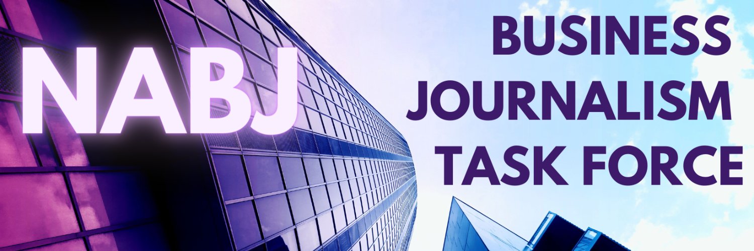 NABJ Business Journalism Task Force's banner