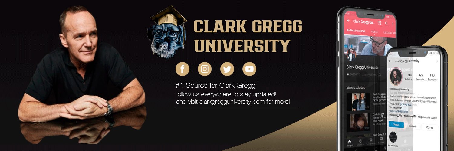 Clark Gregg University banner