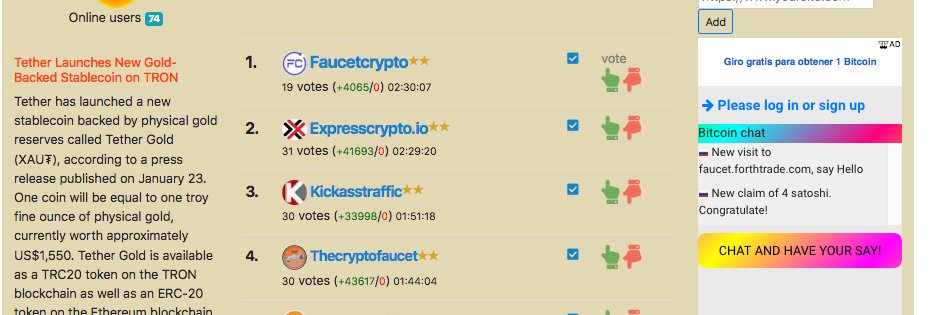 free crypto faucet banner