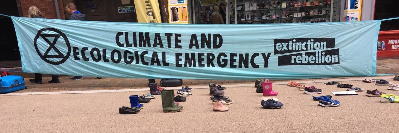 XR Worcester (UK) 🔥 🌎 #ClimateJustice banner