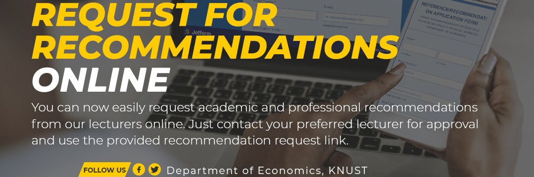 Dept. of Economics, KNUST  banner