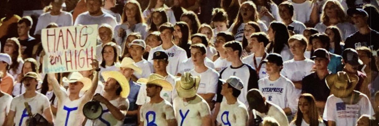 Enterprise High Student Section's banner