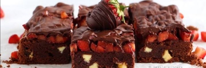 Çilekli 🍓 brownie banner