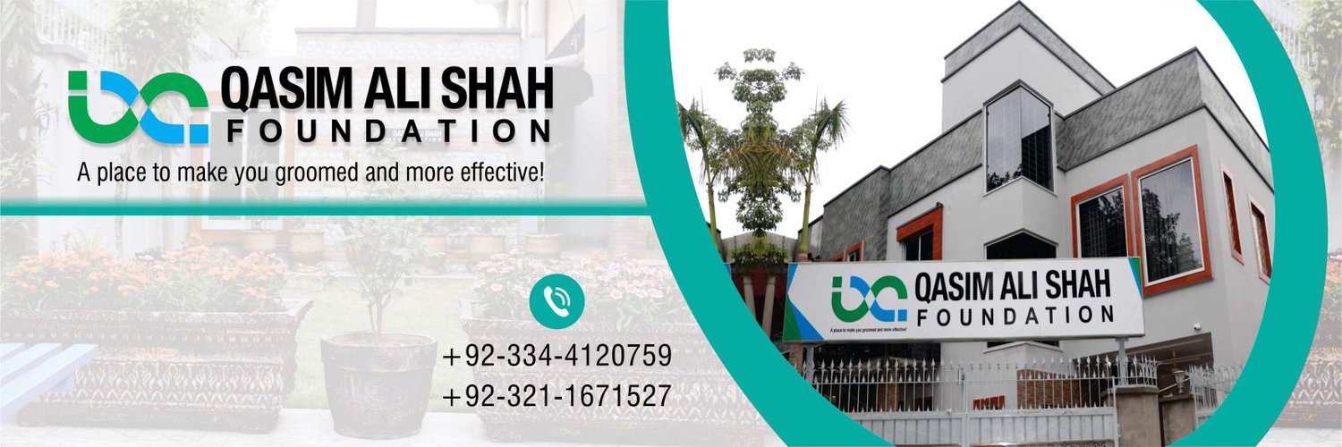 Qasim Ali Shah Foundation (Official) Profile Banner