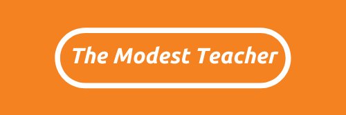 The Modest Teacher banner
