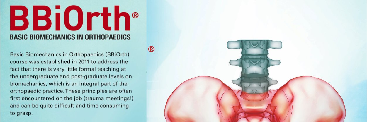 Basic Biomechanics in Orthopaedics (BBiOrth) banner