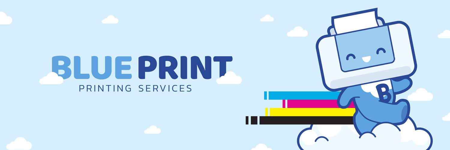 Blue Print☁️🌈โฮโลแกรม สติ๊กเกอร์ การ์ด โรงพิมพ์ banner