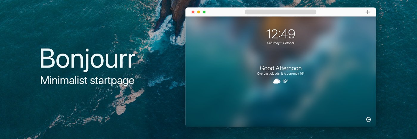 Bonjourr · Startpage for Firefox & Chrome banner