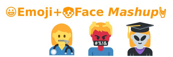 Emoji + Face Mashup Bot Profile Banner