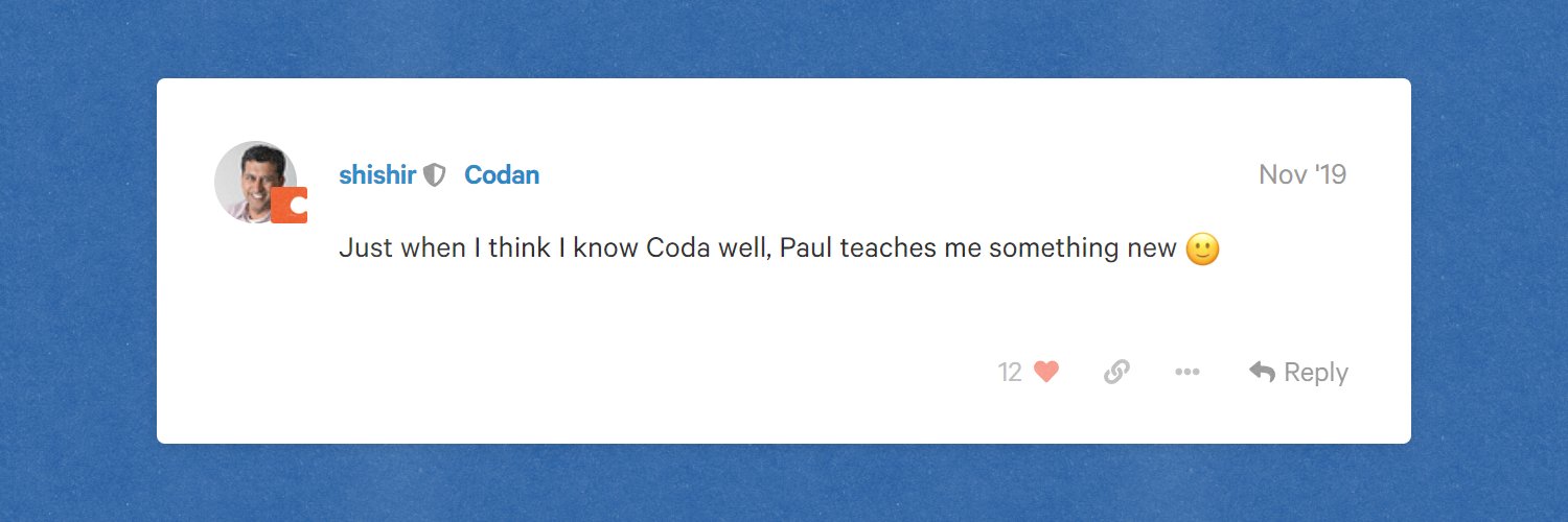 Paul from the Coda Community banner