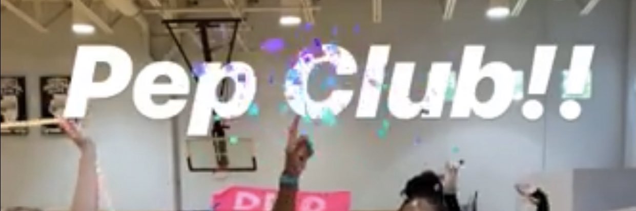 Trinity HS Pep Club 💙 banner