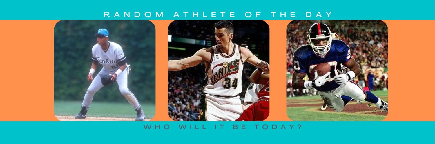 Random Athlete of the Day banner
