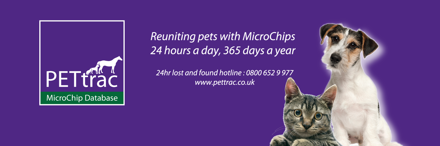 UK PETtrac Database banner