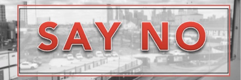 Stop Silvertown Lorry Depot banner