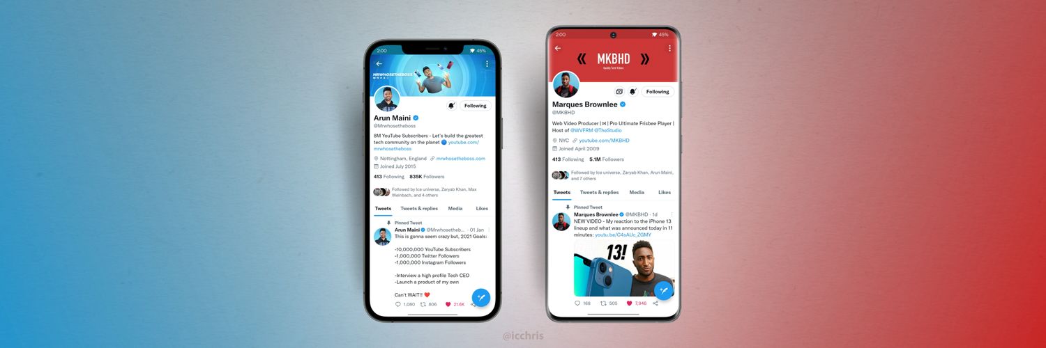 icchris's profile banner image