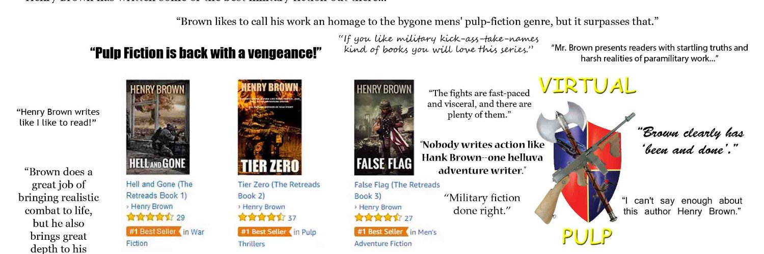 Henry Brown, Novelist & Now Graphic Novelist banner