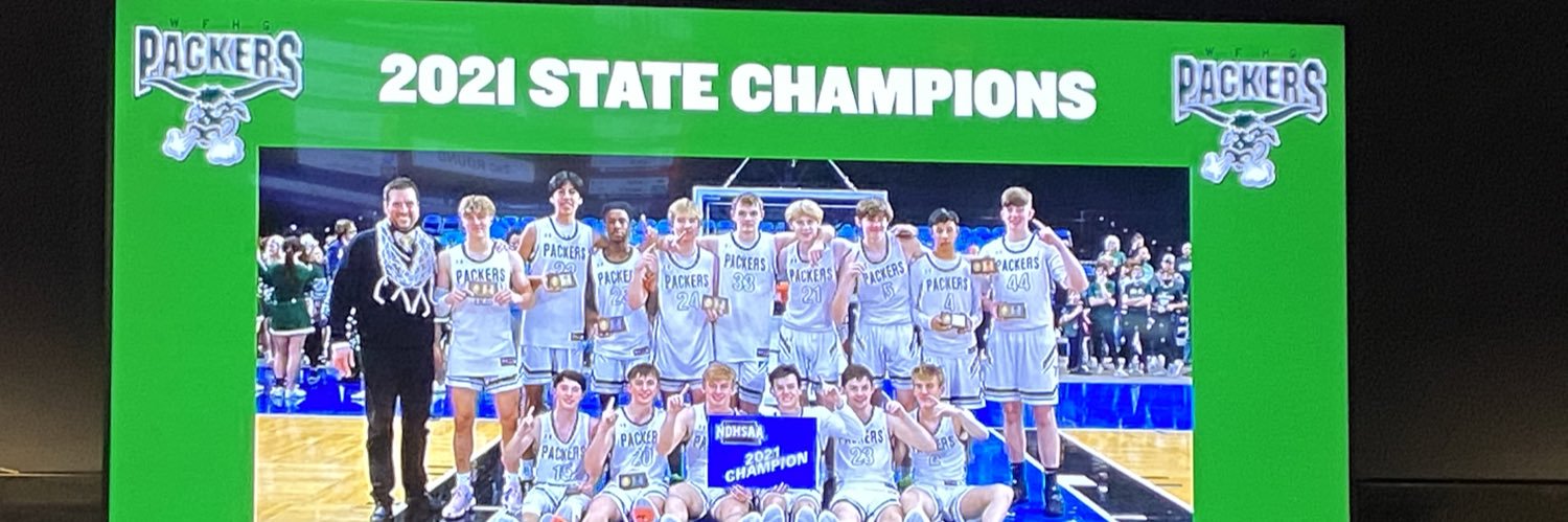 West Fargo Packers Boys Basketball Association banner