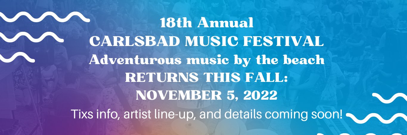 Carlsbad Music Festival banner