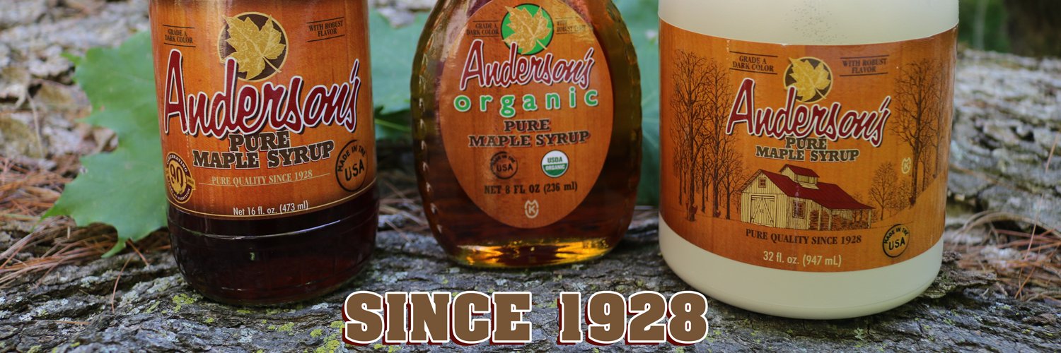 Anderson's MapleSyrup banner