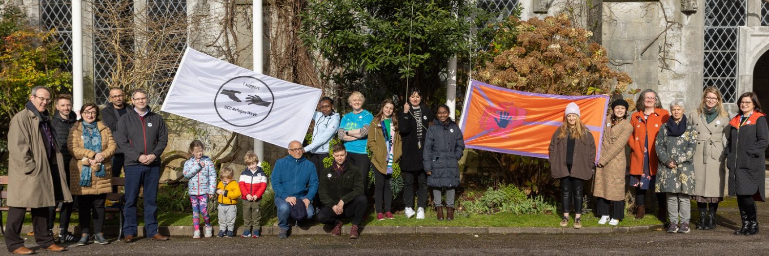 UCC Fáilte Refugees Society banner
