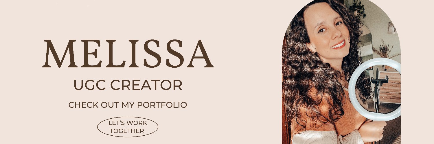 Melissa | UGC 🤳✨+ TikTok Shop banner