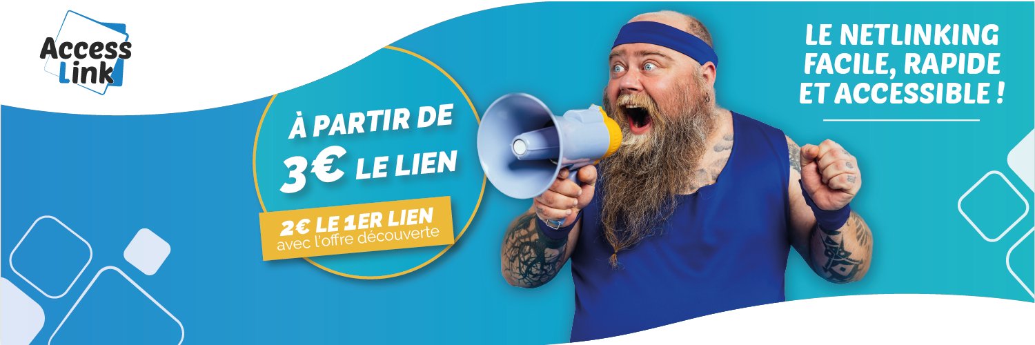 🔗 AccessLink - Backlinks dès 3 € 🔗 banner