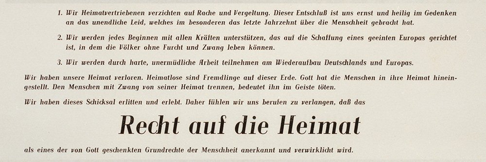 BdV - Bund der Vertriebenen banner