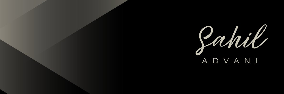 SahilAdvani's profile banner image