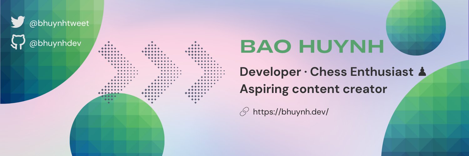 Bao Huynh Profile Banner