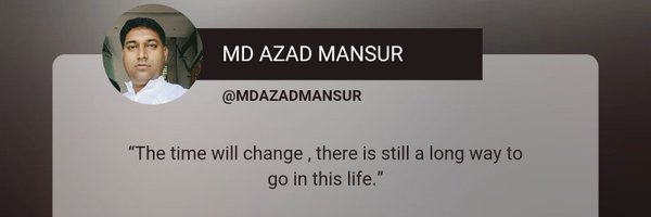MDAZADMANSUR Profile Banner