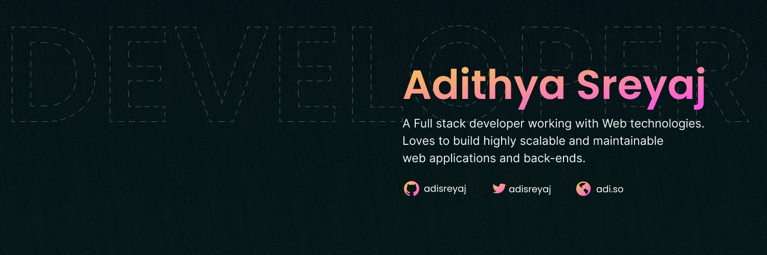 AdiSreyaj's profile banner image