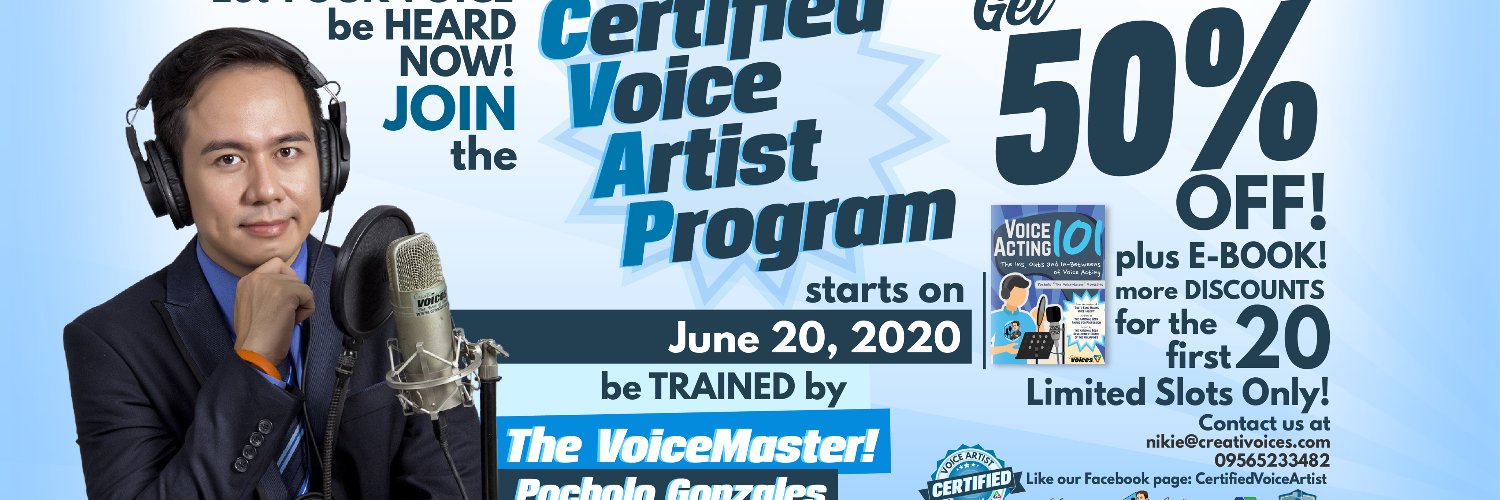 The VoiceMaster banner