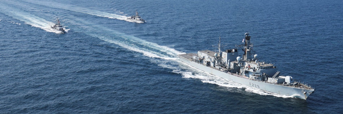 HMS Lancaster's banner