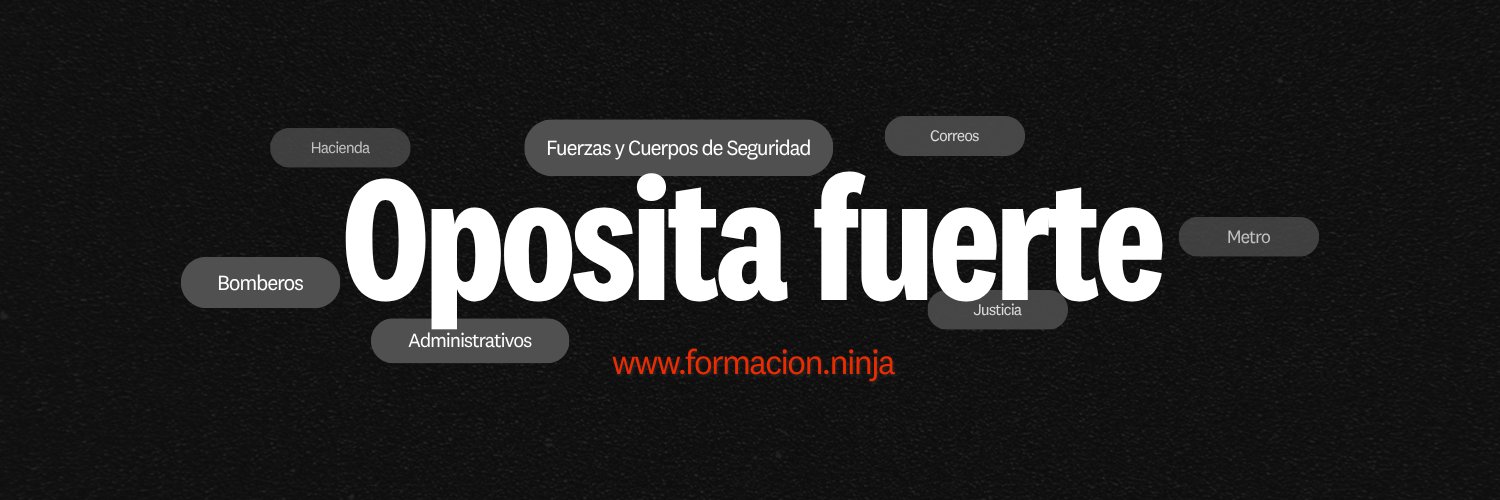 Formación Ninja 🥷 Academia de Oposiciones banner