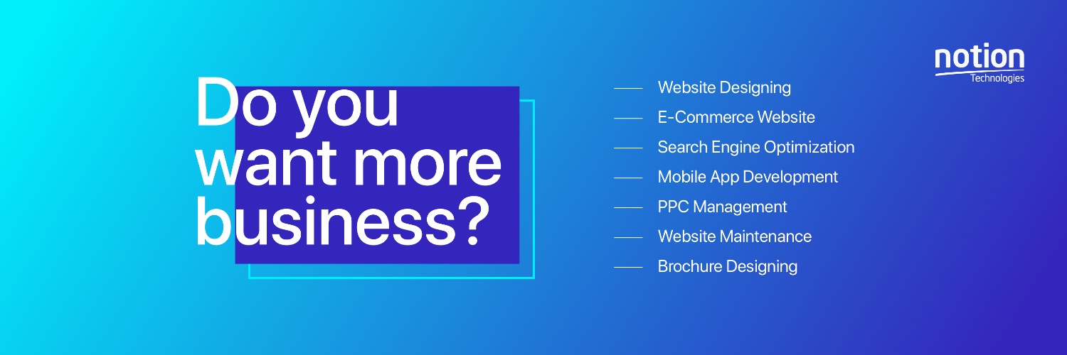 notiontech's profile banner image