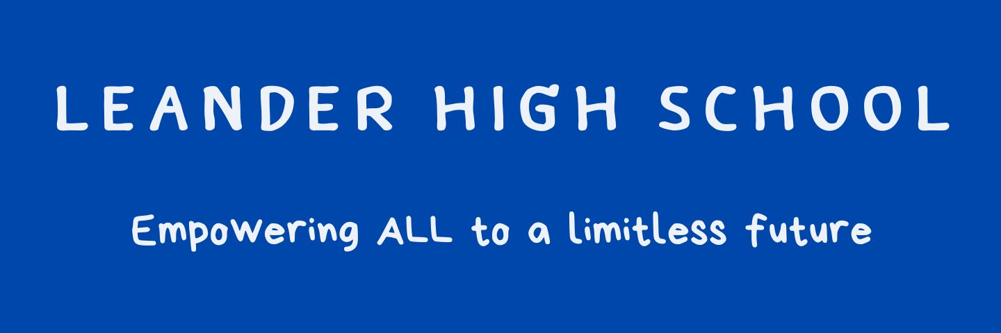 Leander High School banner