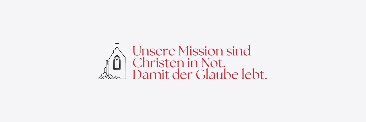 KIRCHE IN NOT banner