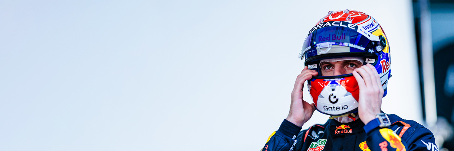 Max Verstappen's banner