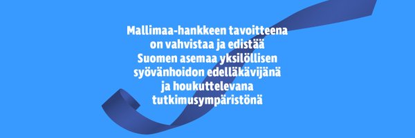 Yksilöllisen syövänhoidon mallimaa Profile Banner