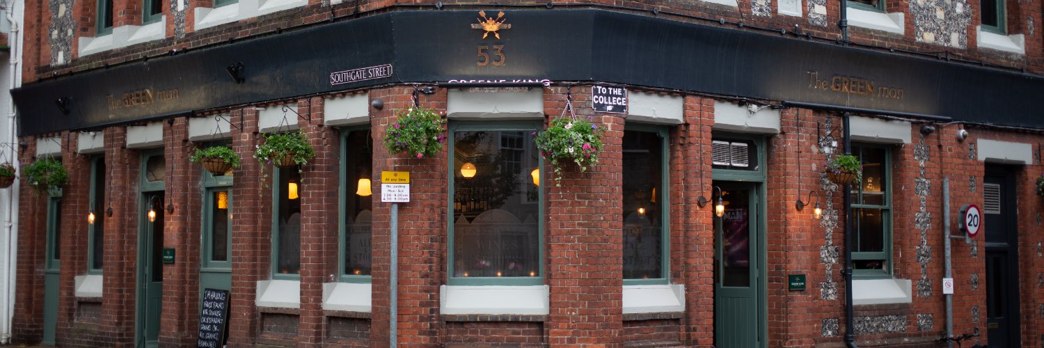 The Green Man Winchester banner