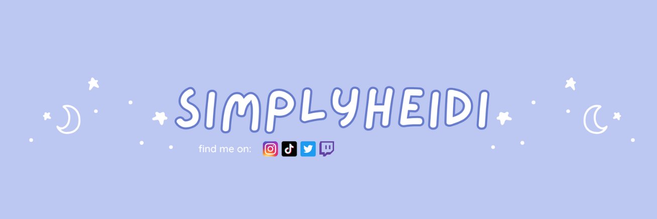 heidi ⭐️ twitch streamer banner