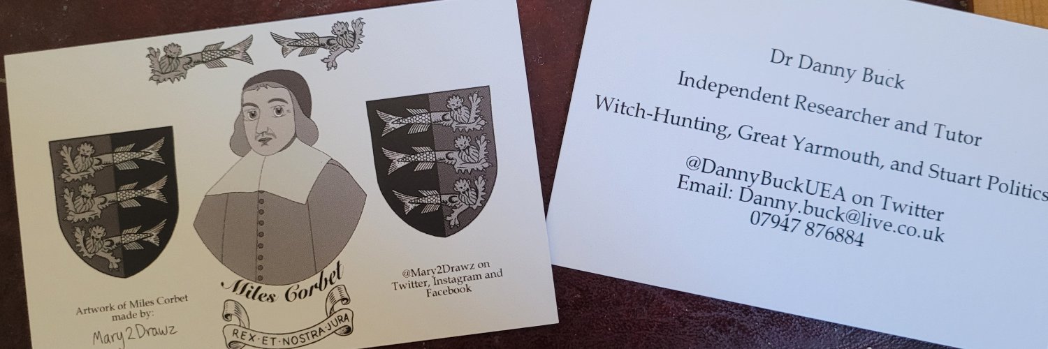 Dr. Danny 'witch-finding' Buck's banner