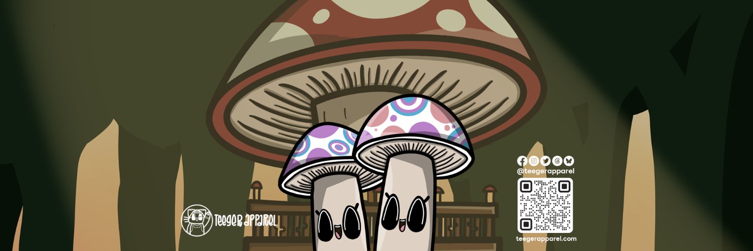 Queershrooms' Stories by Teeger Apparel's banner