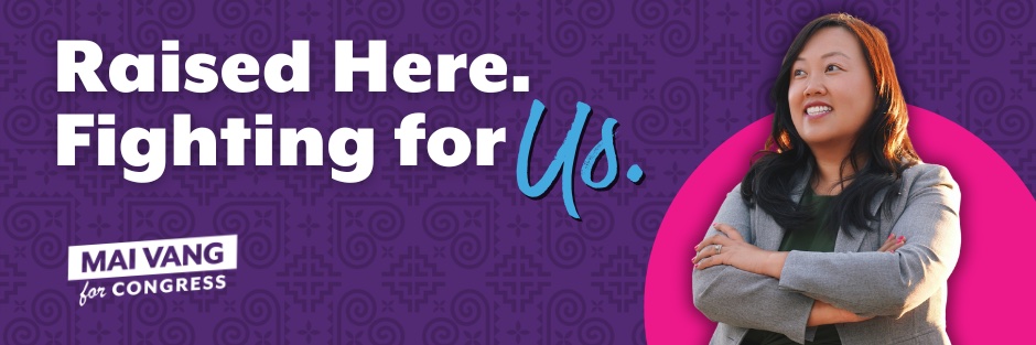 Mai Vang for Congress banner