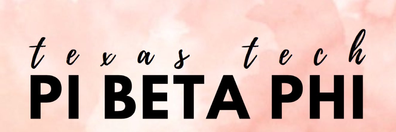 Texas Tech Pi Phi banner