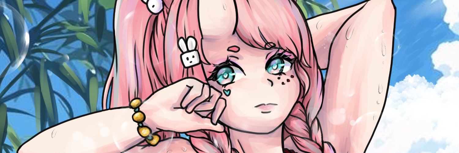 Ivynin 🐰bunnystreamer🐰🍨ko-fi commissions open🍨 banner