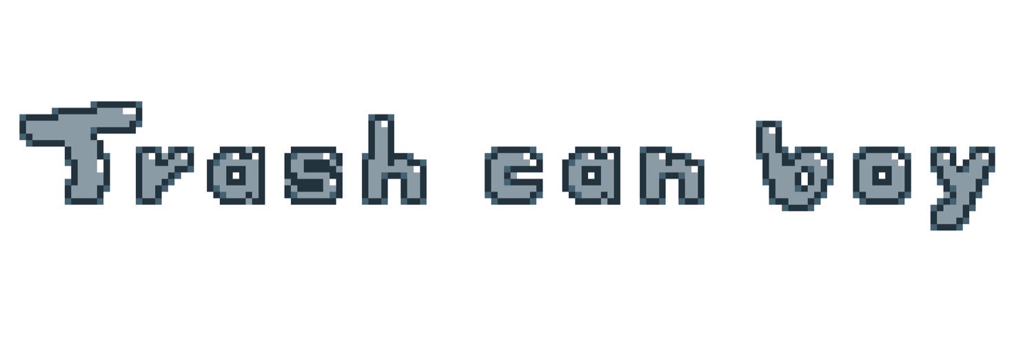 Trash can boy banner