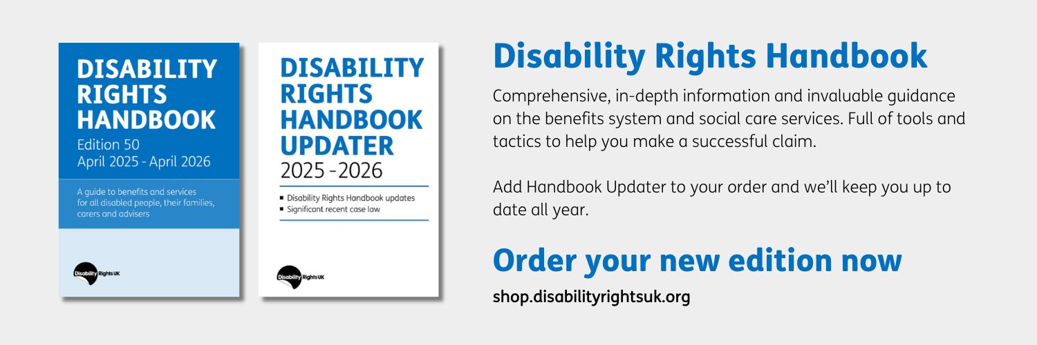 Disability Rights UK's banner