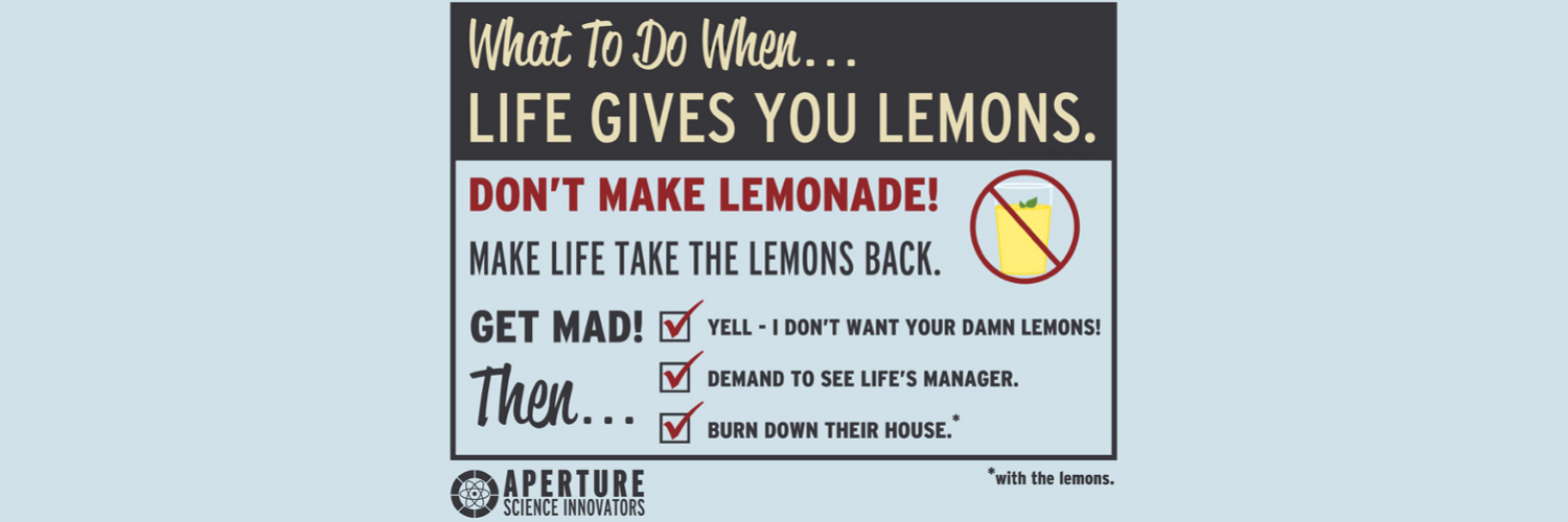 "Great Scott!" banner