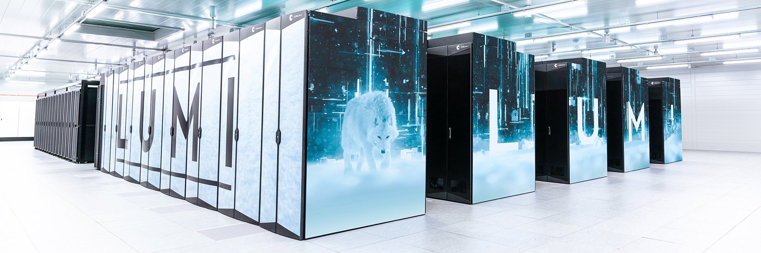 LUMI supercomputer's banner